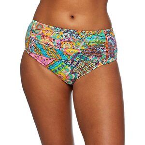 Bleu by Rod Beattie Women's Multicolor High-Waist Bikini Bottoms 8